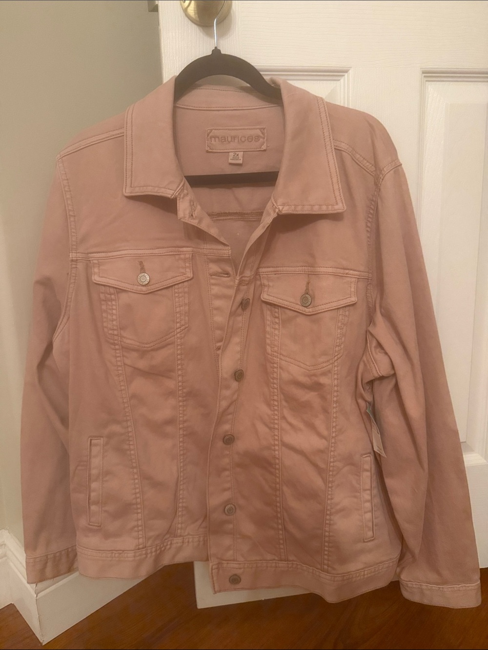 Maurices women’s  Dusty Pink Denim fall Jacket